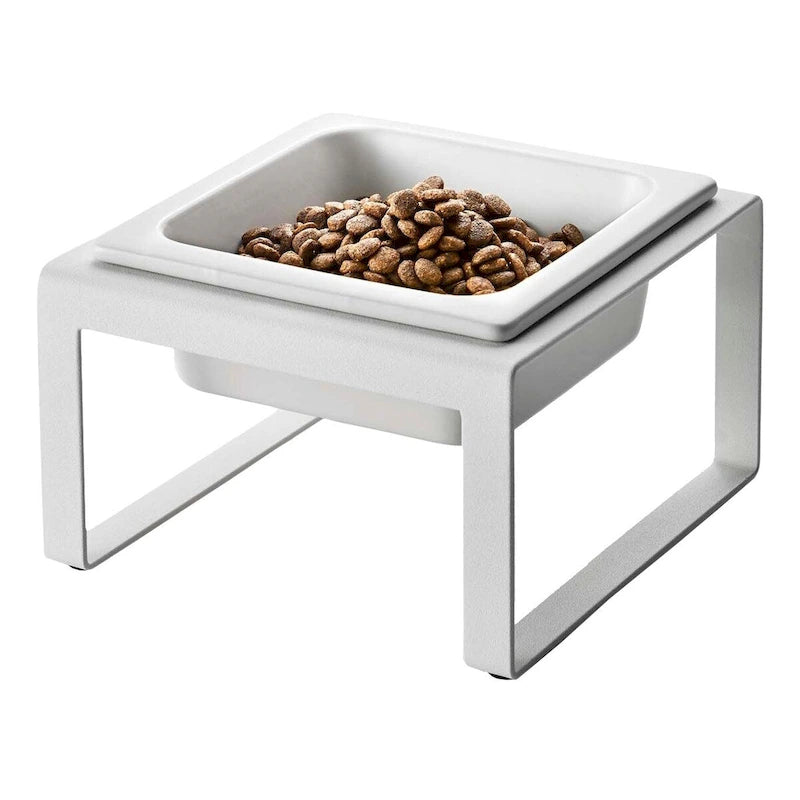 Single Pet Food Bowl - Two Styles, Steel and Ceramic