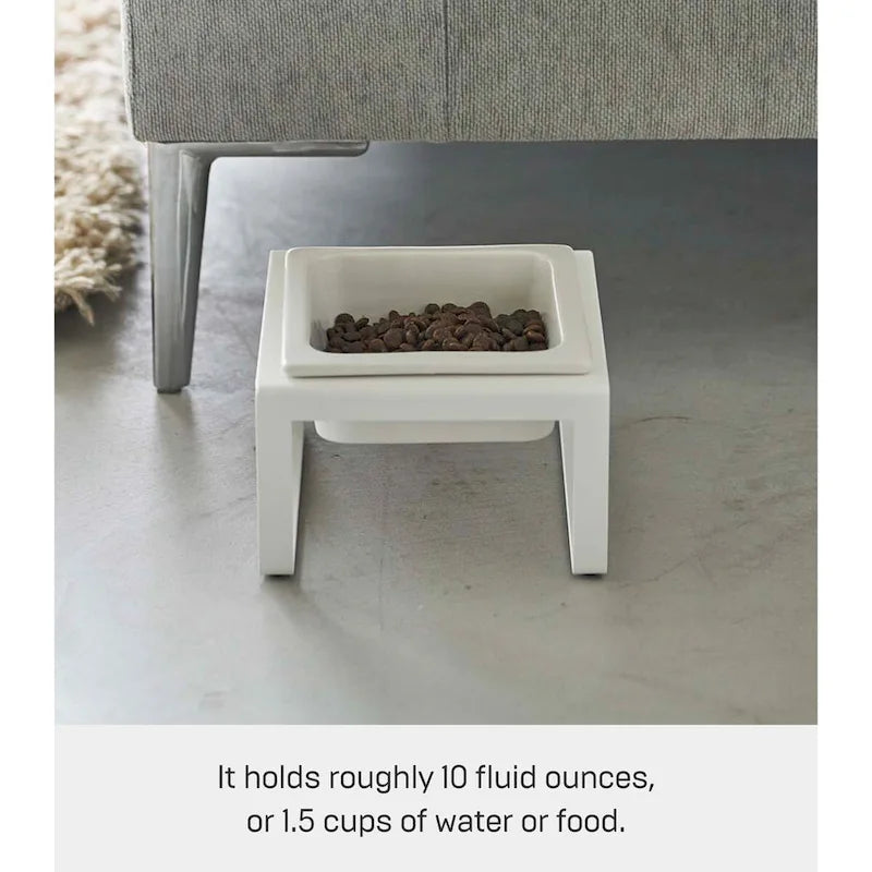 Single Pet Food Bowl - Two Styles, Steel and Ceramic