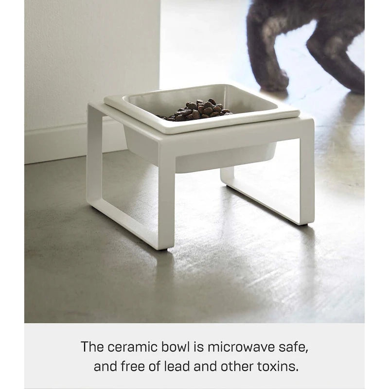 Single Pet Food Bowl - Two Styles, Steel and Ceramic