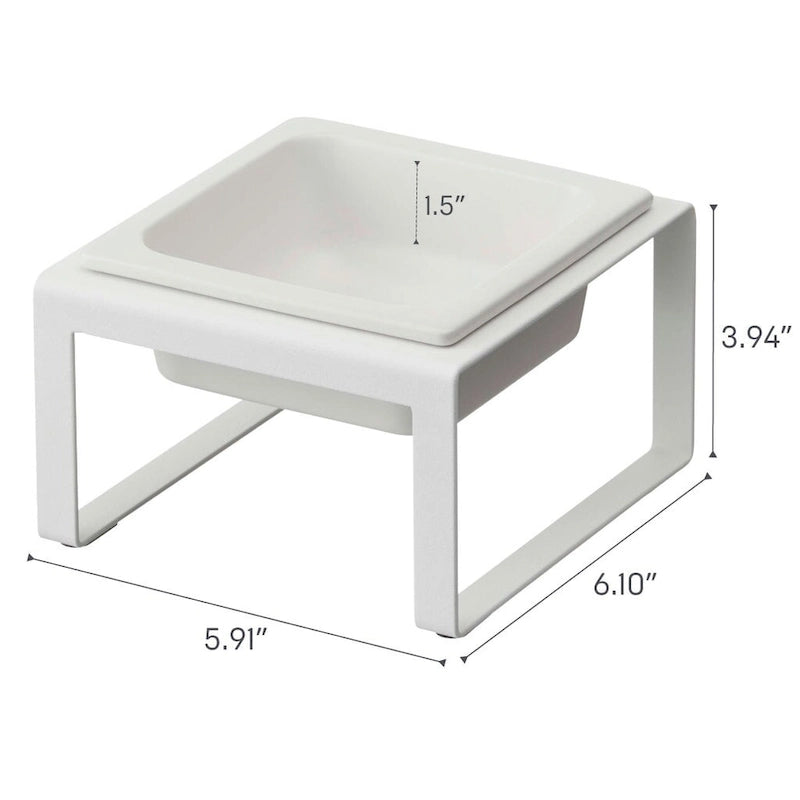Single Pet Food Bowl - Two Styles, Steel and Ceramic