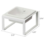 Single Pet Food Bowl - Two Styles, Steel and Ceramic