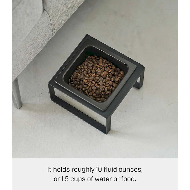Single Pet Food Bowl - Two Styles, Steel and Ceramic