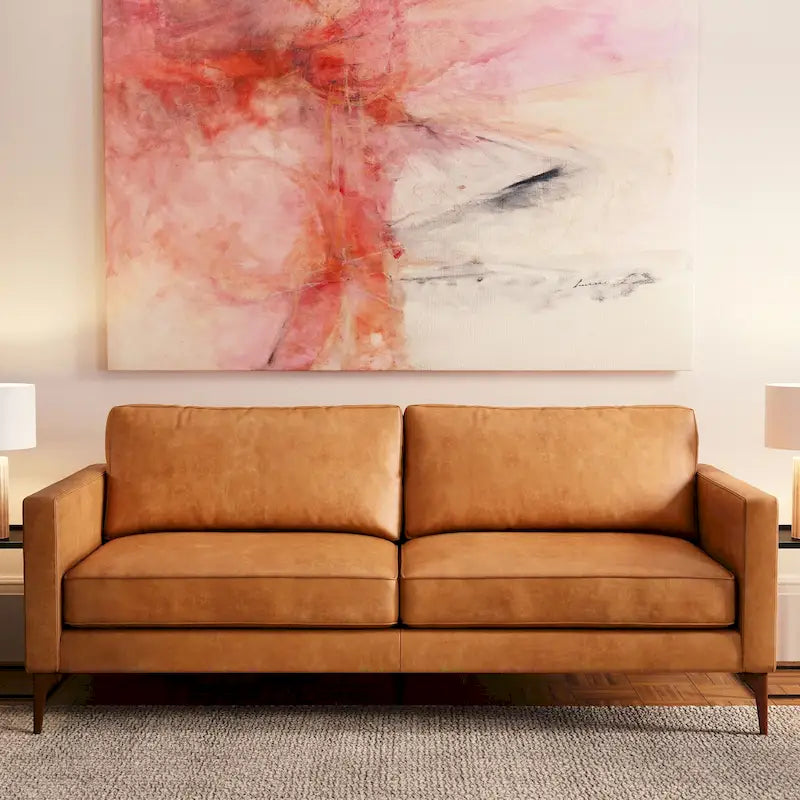82.5 Sofa - Full Grain Genuine Leather