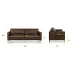 82.5 Sofa - Full Grain Genuine Leather
