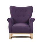 High Back Rocking Chair with Tufted Back