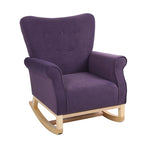 High Back Rocking Chair with Tufted Back