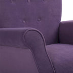 High Back Rocking Chair with Tufted Back