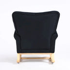 High Back Rocking Chair with Tufted Back