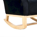 High Back Rocking Chair with Tufted Back