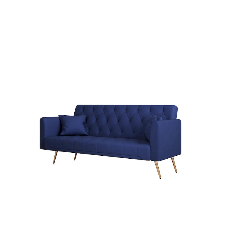 71 Convertible Double Folding Living Room Sofa Bed