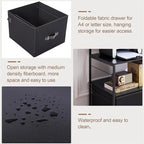 Mobile Lateral File Cabinet Rolling Printer Stand with 3 Open Storage Shelf - 15.75D x 31.5W x 43.5H