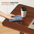Adjustable Mobile Bed Desk Computer Desk Mobile Standing Desk Lifting Desk with Lockable Casters Portable L-Shaped Desks