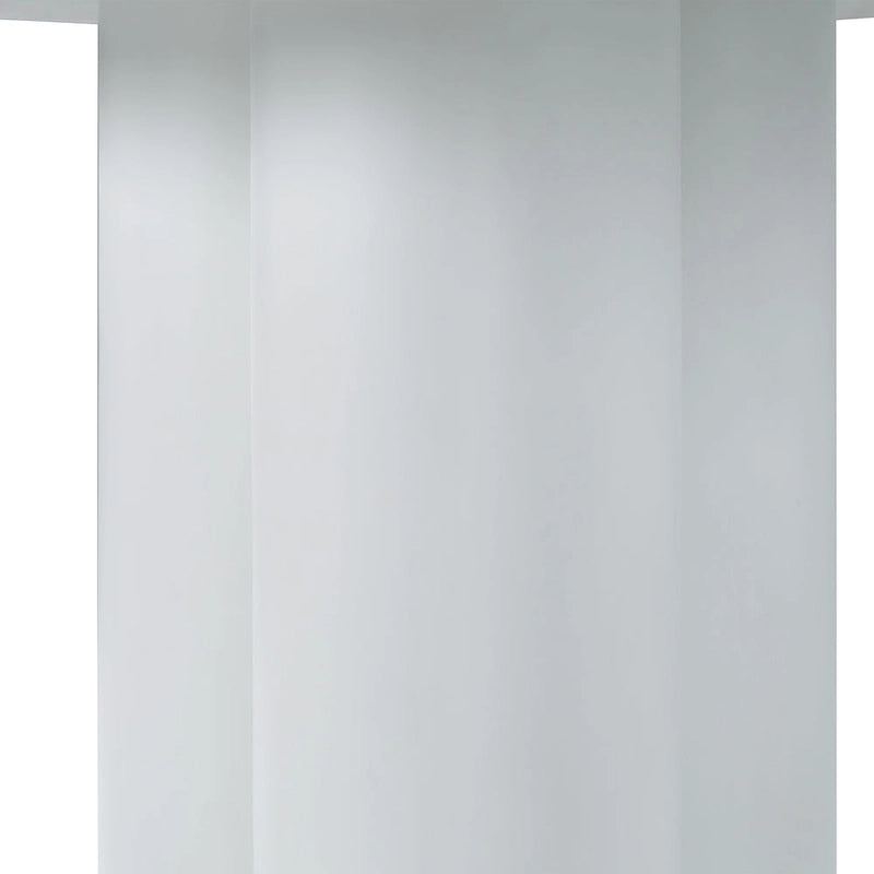 Modern White Concrete End Table