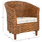 Home Rattan Barrel Chair - 29Wx27Dx33H
