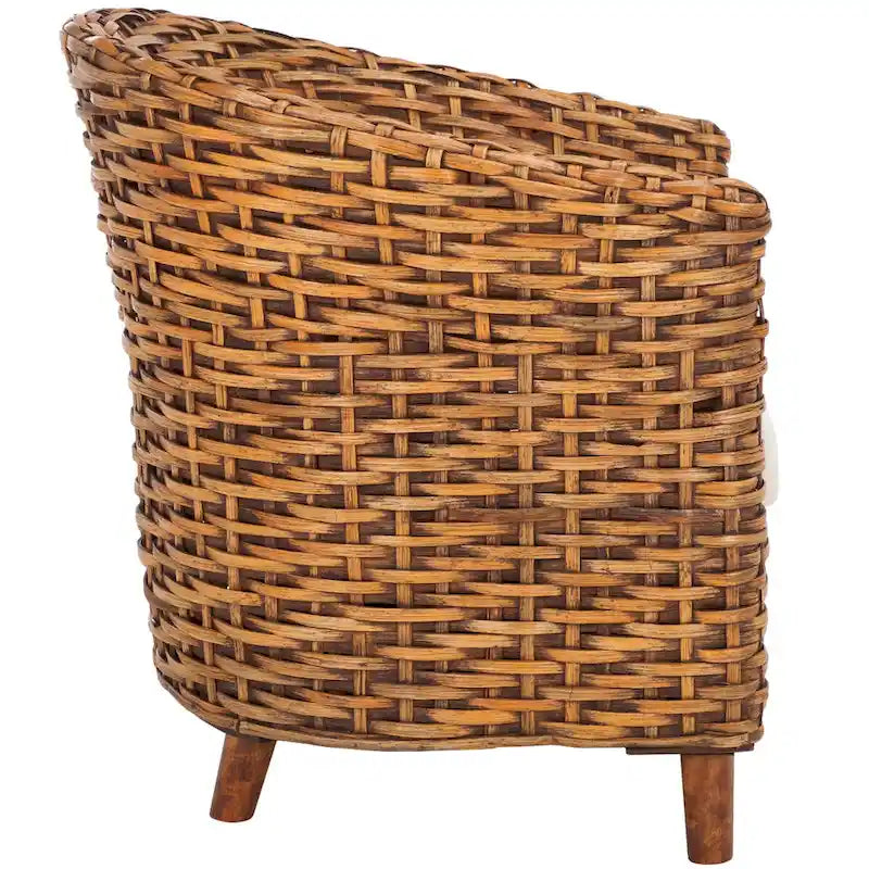 Home Rattan Barrel Chair - 29Wx27Dx33H
